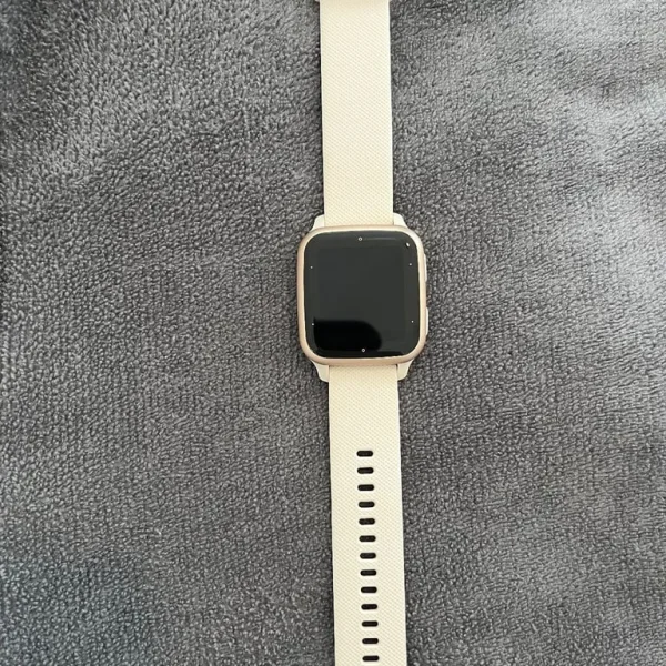 Garmin Venu Sq 2 Music GPS Smartwatch Activity Monitor Ivory & Peach Gold
