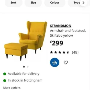 IKEA chair and stool - Image 3