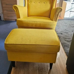 IKEA chair and stool