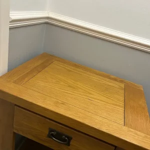 Solid Oak Lamp/Side Table - Image 4