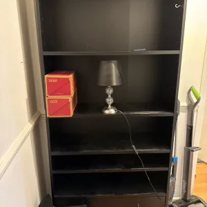 wooden bookshelf