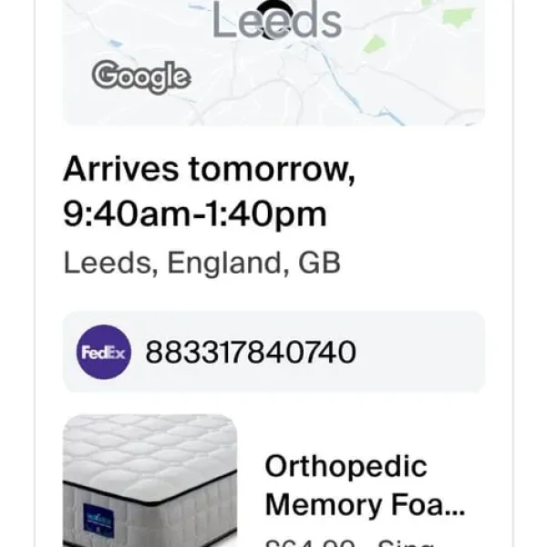 Single orthopaedic mattress for sale