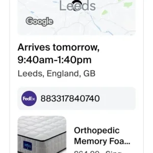 Single orthopaedic mattress for sale