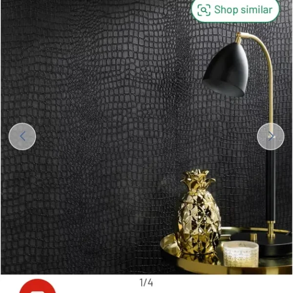 Superfresco Super Fresco Easy Black Crocodile Print Wallpaper Wall Paper Snake Skin Snakeskin