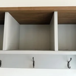 Wall-Mounted Coat Hooks with Shelf – Functional & Full of Potential - Image 3
