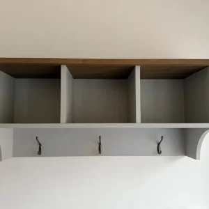Wall-Mounted Coat Hooks with Shelf – Functional & Full of Potential