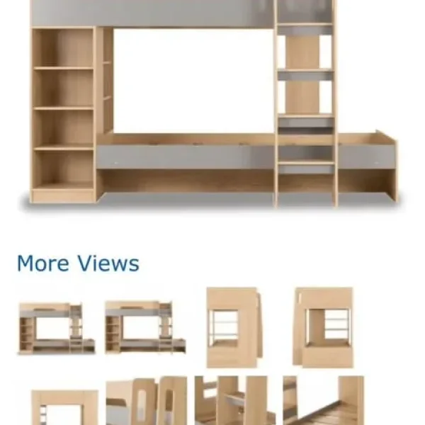Soild bunk bed.