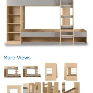 Soild bunk bed.