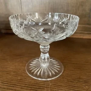 Vintage Cut Crystal Decanter, Wine Glasses And Serving Bowl Set - Image 5