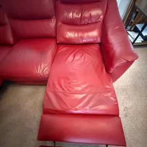 Leather 3 Seater Electric Recliner Sofa (Harvey’s) - Image 5