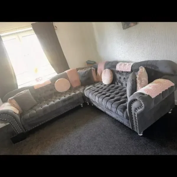 Grey corner sofa