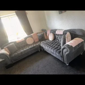 Grey corner sofa