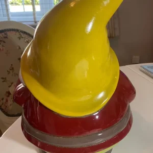 Terracotta large garden gnome - Image 4