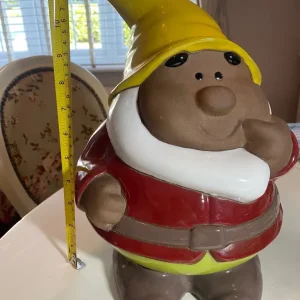 Terracotta large garden gnome - Image 7