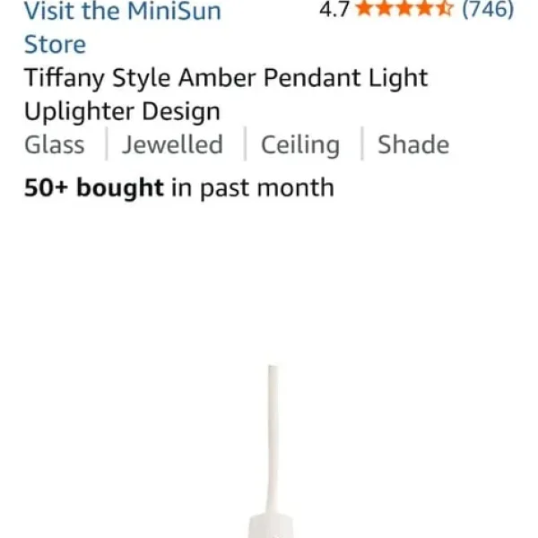 Tiffany upright lamp shade