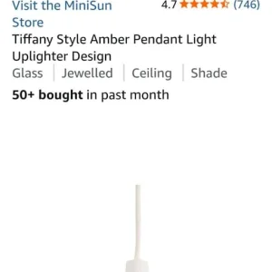 Tiffany upright lamp shade