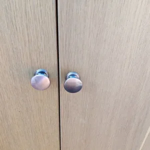 2 IKEA Pax Oak Doors with brushed metal door knobs 195x50cm FREE DELIVERY 047 - Image 2