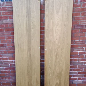 2 IKEA Pax Oak Doors with brushed metal door knobs 195x50cm FREE DELIVERY 047 - Image 3