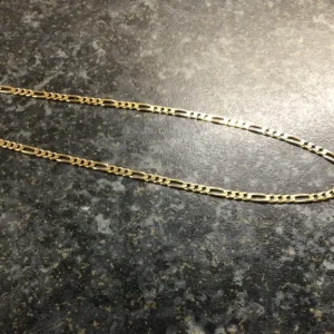9ct Gold 24” necklace. 5mm wide. Weight 25.25g. Local collect/del only - Image 6