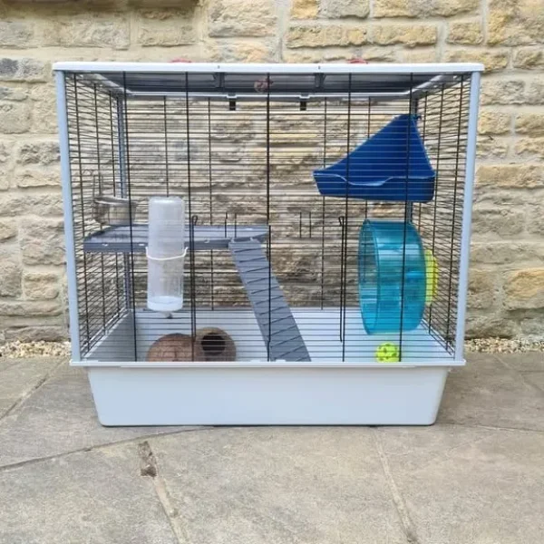 Rat / small animal cage, suitable for x2 rats, with small animal carriers