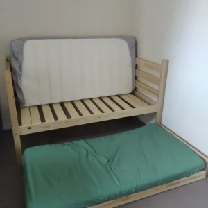 160 cm mattress Child day bed and pull out bed solid pine - Image 5