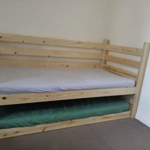 160 cm mattress Child day bed and pull out bed solid pine
