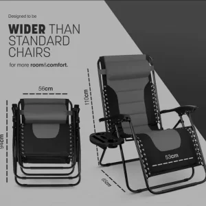 A pair of nice cream padded garden sunloungers - Image 4