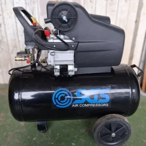 SGS Air compressor. 9.6CFM on a 50 litre tank. 2.5HP, 230 volt single phase.