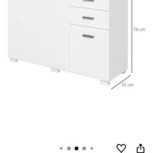 NEW- White sideboard - Image 4