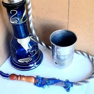 TALL 4 ft GLASS and METAL HOOKAH / SHISHA PIPE unused - Image 2