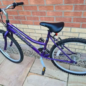Ladies Girls Caprice Pro Mountain Bike Purple 24in Wheels 18in Frame 3x6 Gears
