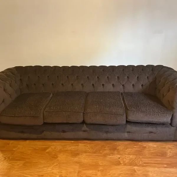 Brown chesterfield large 4 seater sofa