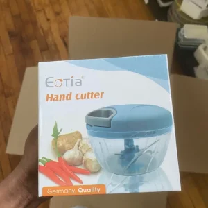 Eotia Quick Hand Cutter with Sharp 3 Blades for Vegetables Chopper, Cutting Chopper - Image 6