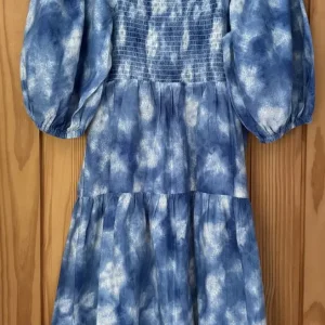 Women’s summer or holiday short blue white dress from Next size uk 8 - Image 2
