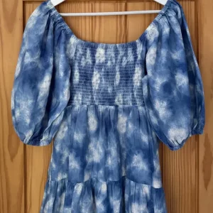 Women’s summer or holiday short blue white dress from Next size uk 8