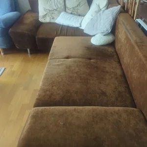Brown L shaped Sofa - Image 3