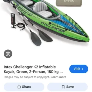Kayak plus two oars