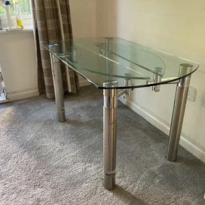 Dining table glass top