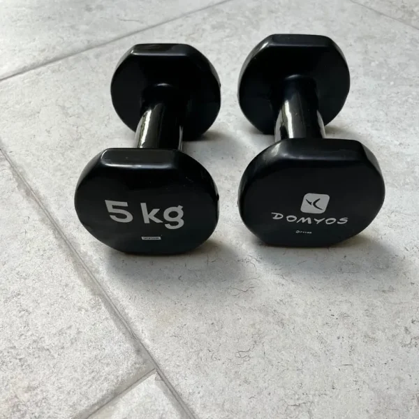 5kg dumbbell pair - Decathlon (Domyos)