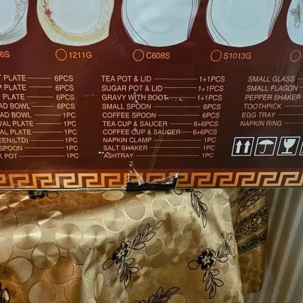 101 fine porcelain dinner set