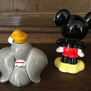 Vintage 1980’s Disney Mickey Mouse and Dumbo Ceramic Figurines - Image 2