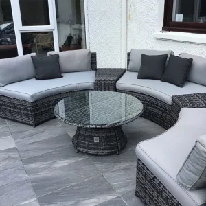 Maze Half Moon Rattan Garden Furniture - Image 2