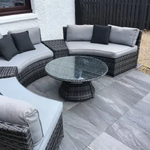 Maze Half Moon Rattan Garden Furniture - Image 3