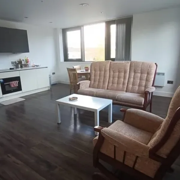 3 Seater Sofa with swinging Arm chair