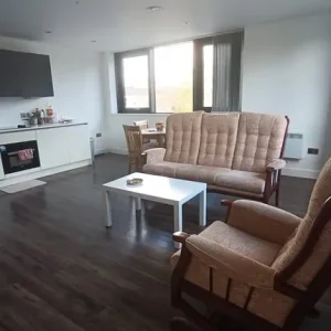 3 Seater Sofa with swinging Arm chair