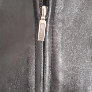 Women's smart leather- effect jacket - Image 3