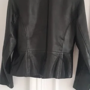 Women's smart leather- effect jacket - Image 5