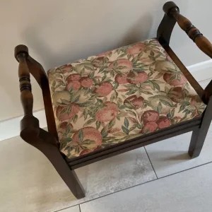 Beautiful upholstered piano stool