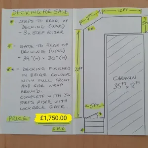 Static Caravan Wrapround Decking - Image 2