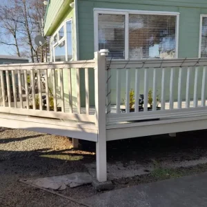 Static Caravan Wrapround Decking - Image 3